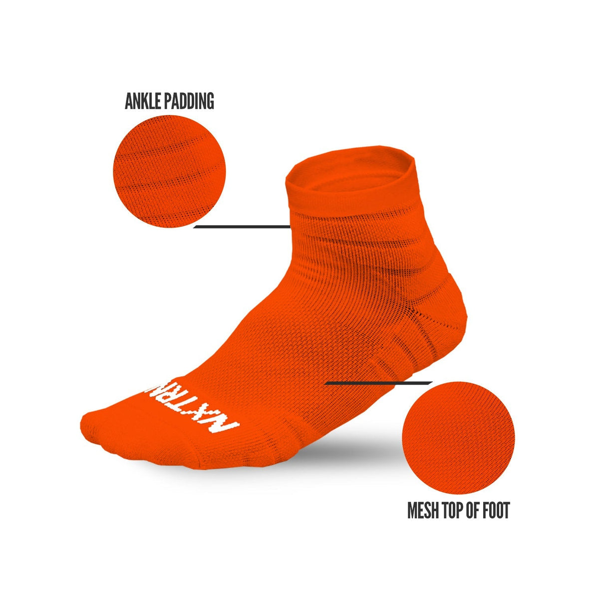 NXTRND Quarter Socks Orange (3-Pairs)