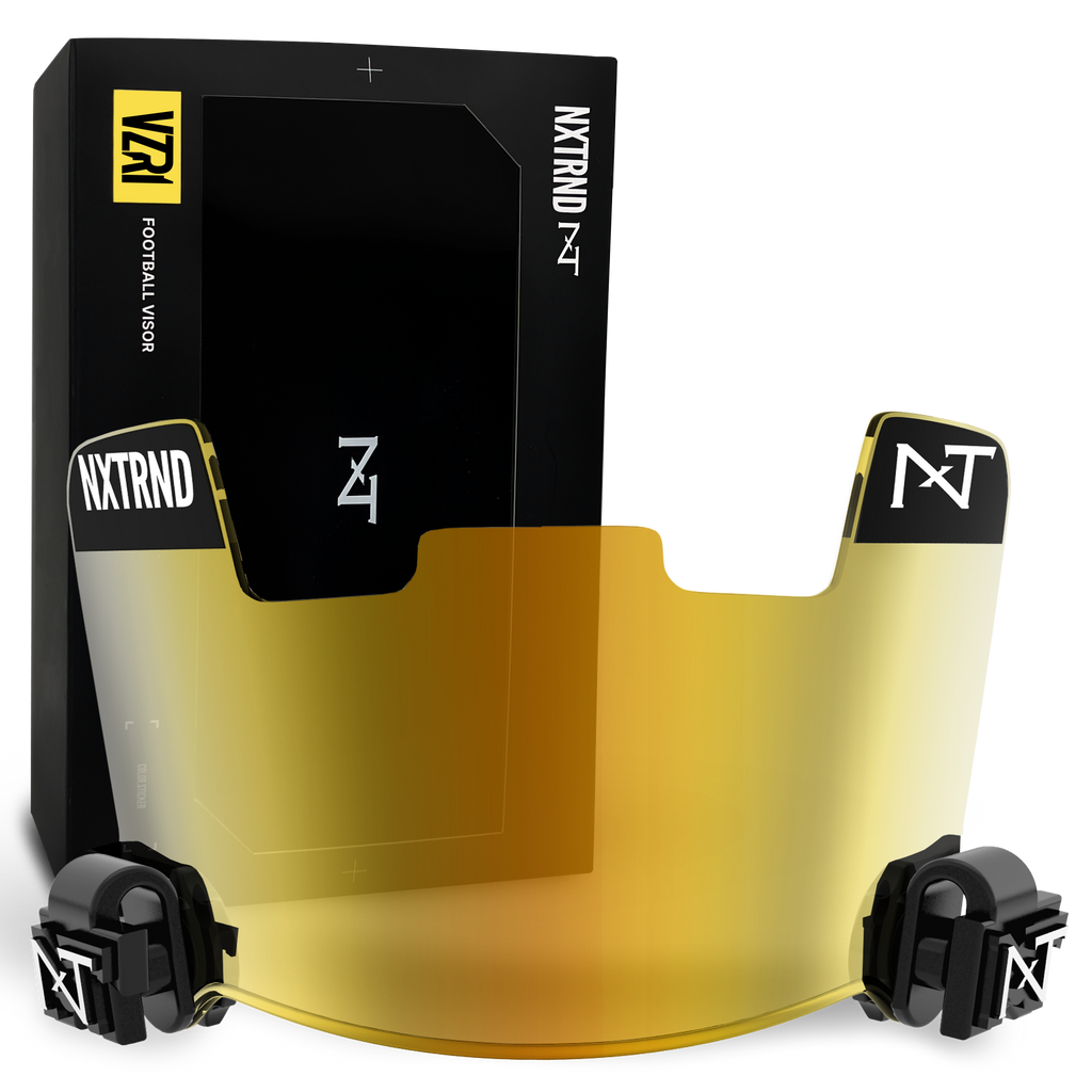 NXTRND VZR1® Football Visor Clear Gold