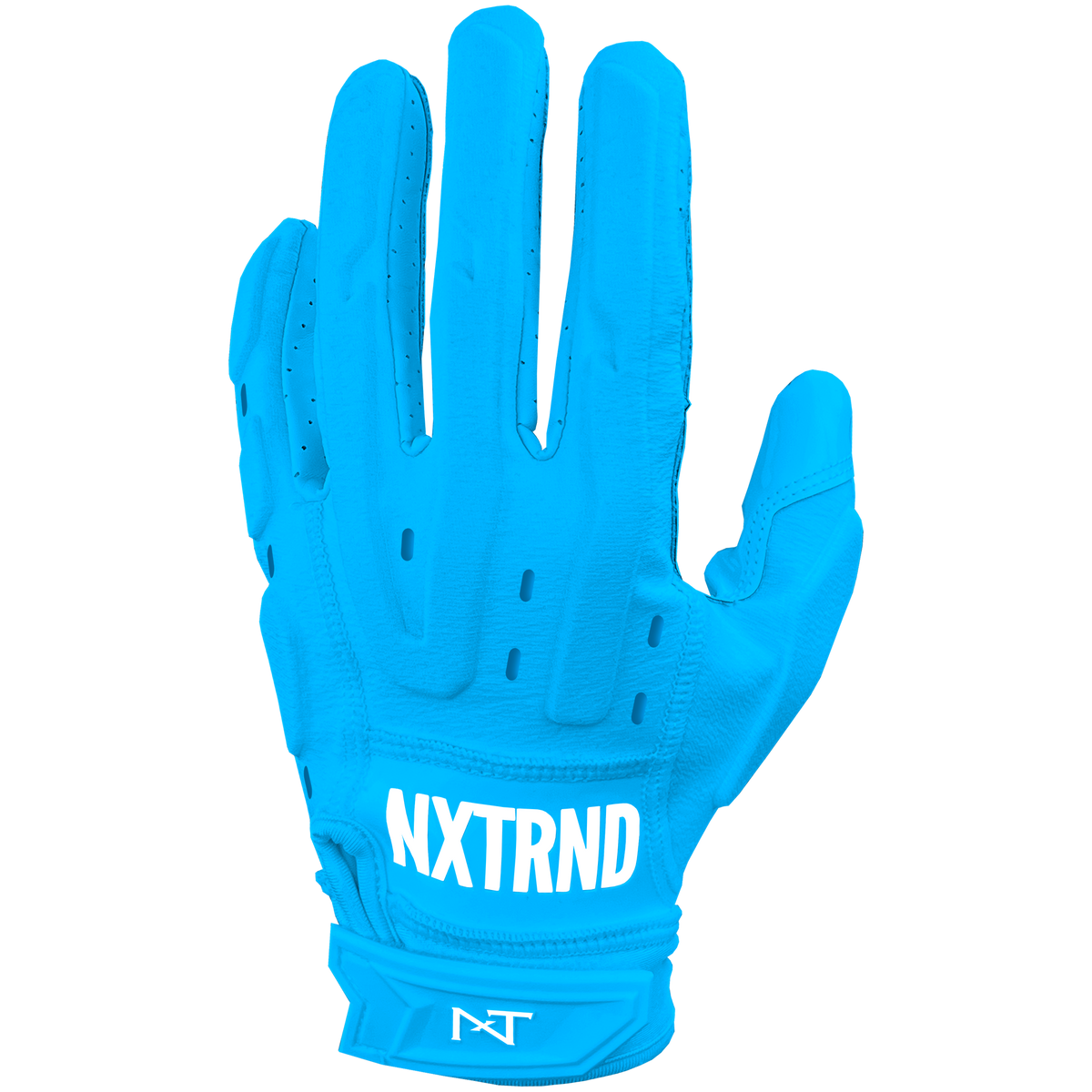 NXTRND G3® Pro Padded Football Gloves Neon Blue