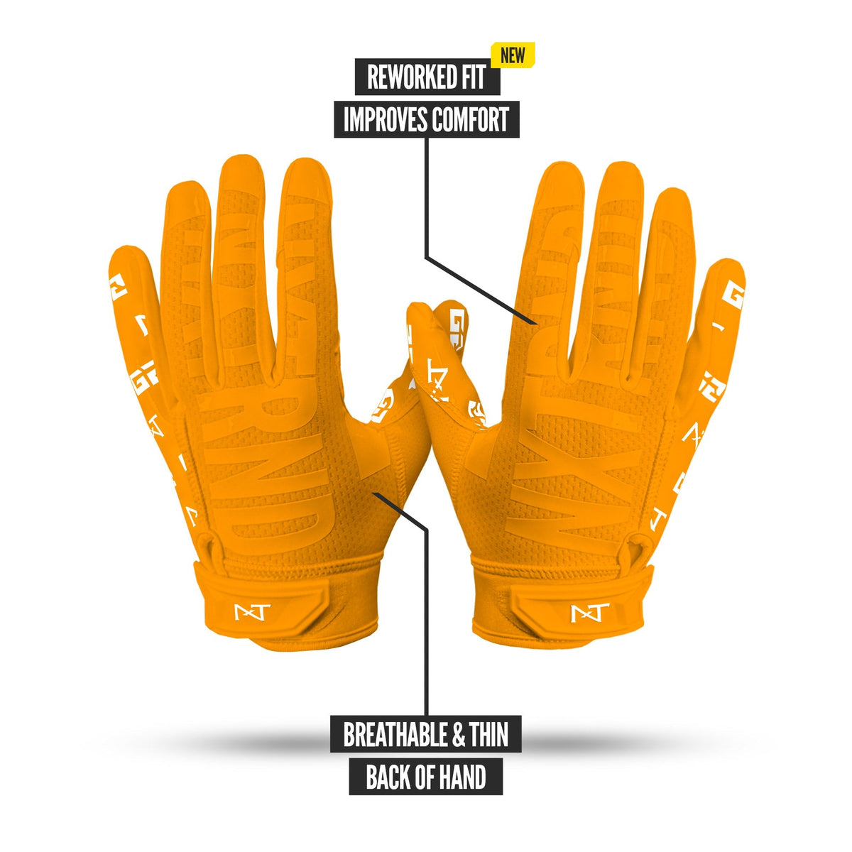 NXTRND G2® Pro Football Gloves Yellow