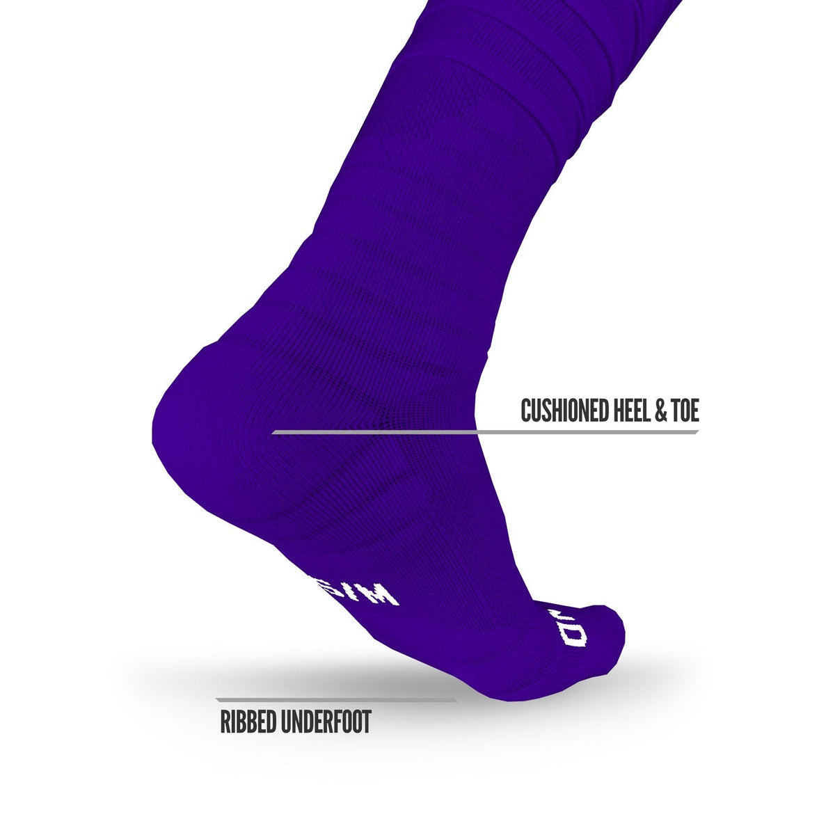 NXTRND XTD® Scrunch Football Socks Purple