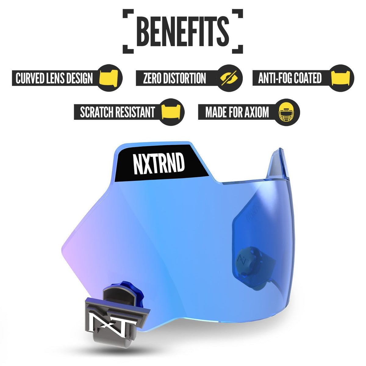 NXTRND VZX Football Visor Clear Blue