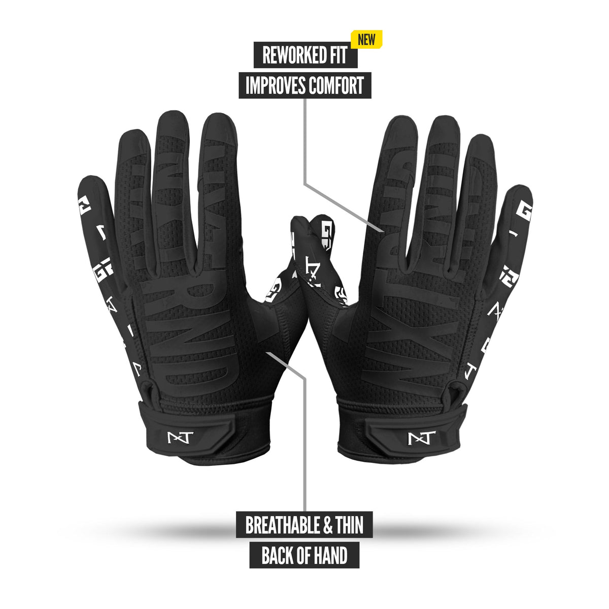 NXTRND G2® Pro Football Gloves Black