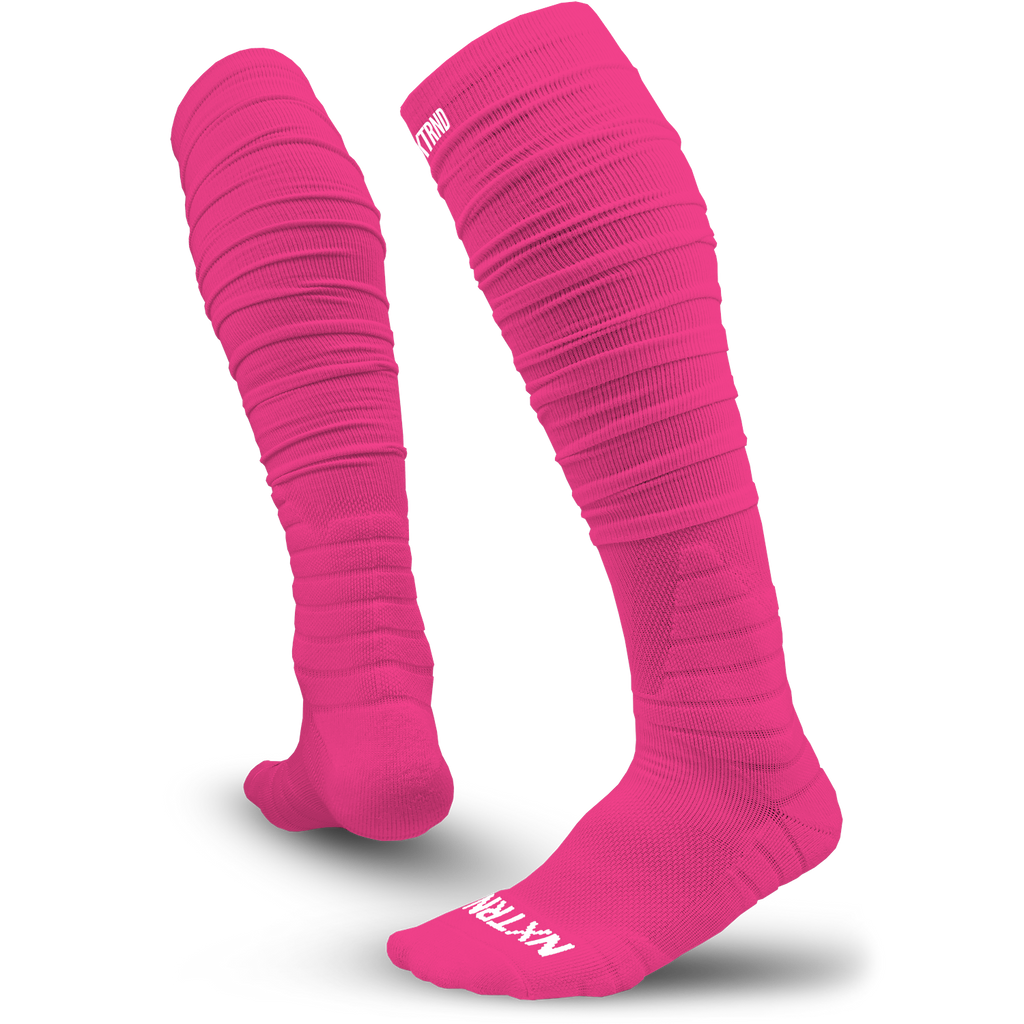 NXTRND XTD® Scrunch Football Socks Pink