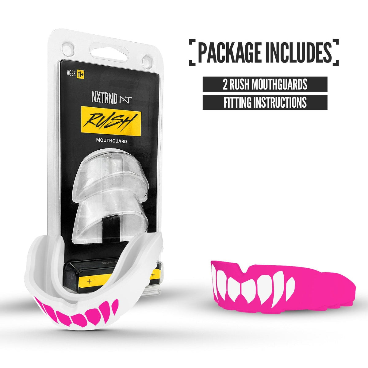 NXTRND Rush® Pink & White Fangs (2 Pack)