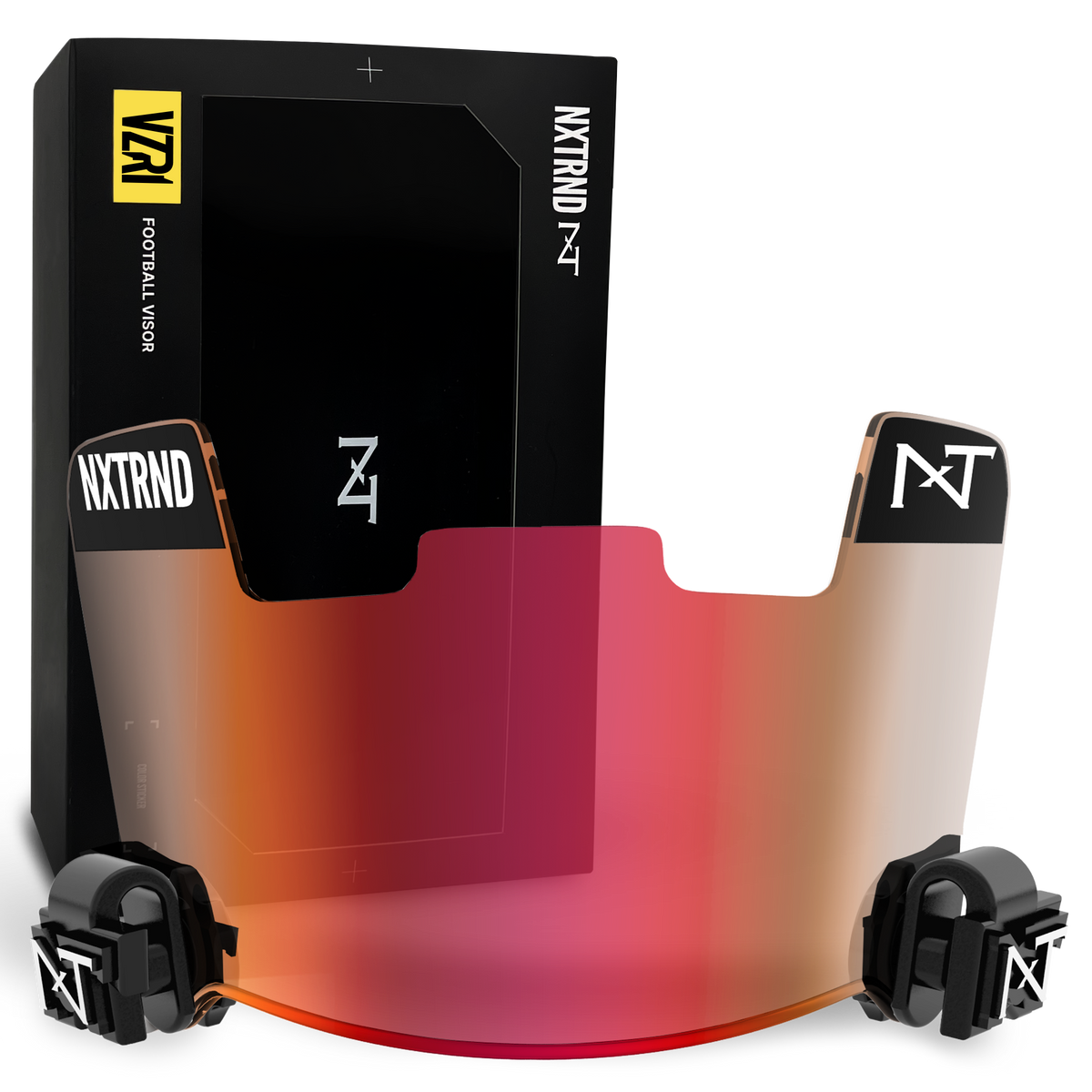 NXTRND VZR1® Football Visor Clear Red