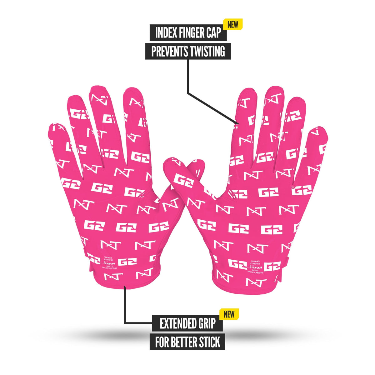 NXTRND G2® Pro Football Gloves Pink