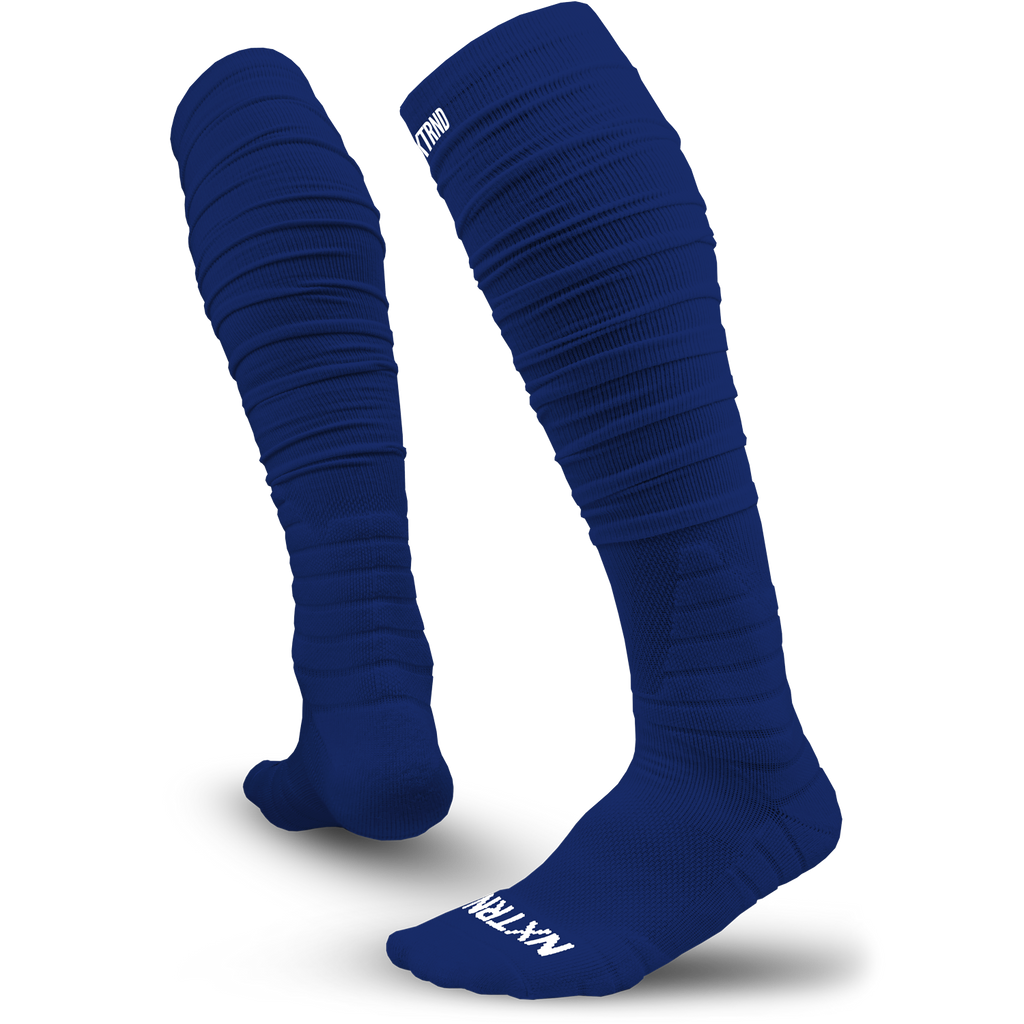 NXTRND XTD® Scrunch Football Socks Navy Blue