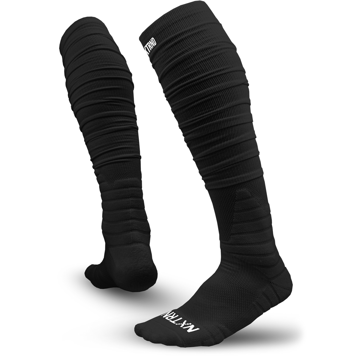 NXTRND XTD® Scrunch Football Socks Black