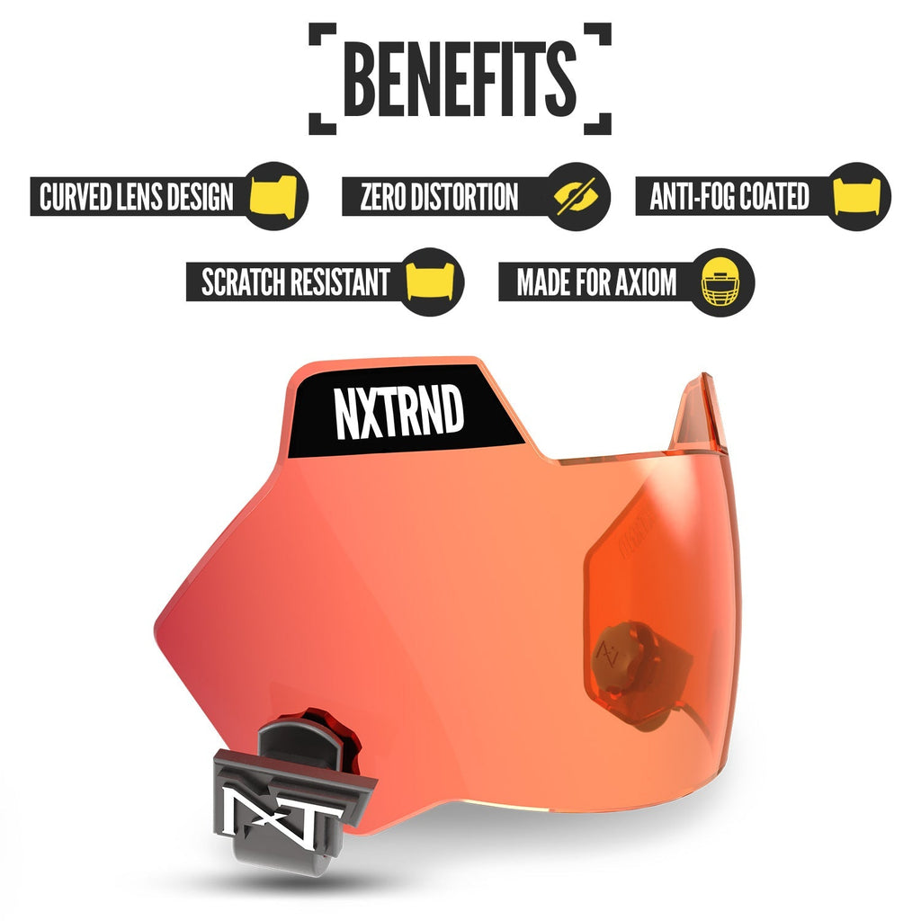 NXTRND VZX Football Visor Clear Red