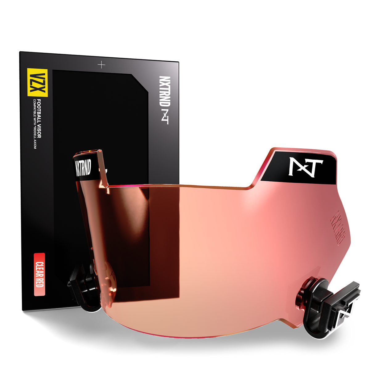 NXTRND VZX Football Visor Clear Red