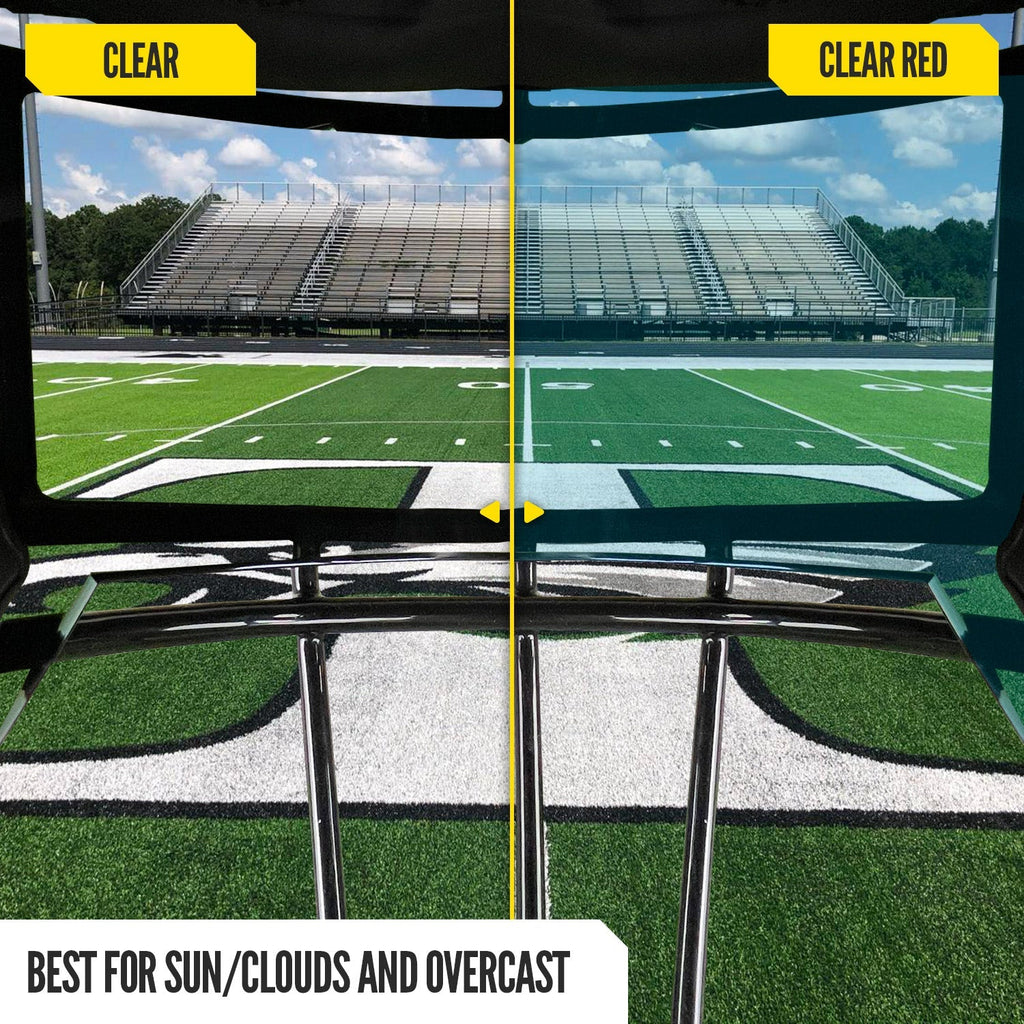 NXTRND VZX Football Visor Clear Red