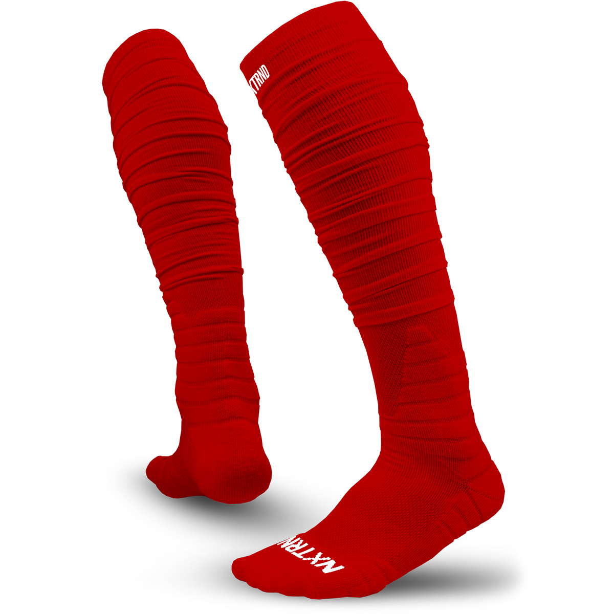 NXTRND XTD® Scrunch Football Socks Red