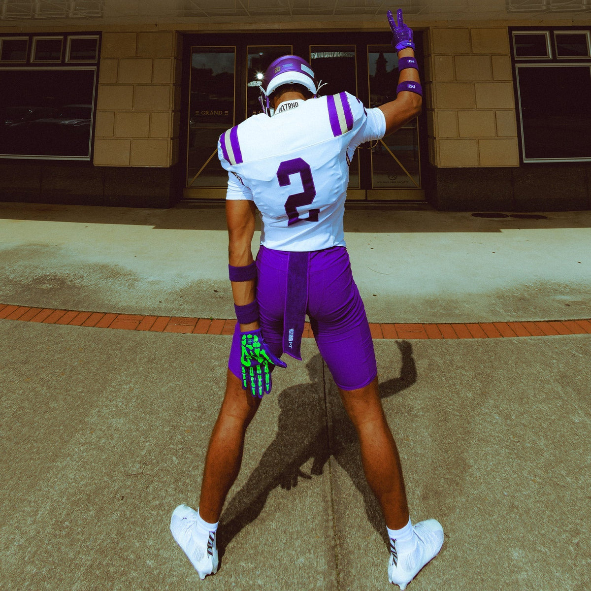 Nxtrnd Streamer Football Towel Purple