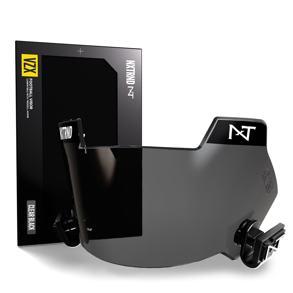 NXTRND VZX Football Visor Clear Black