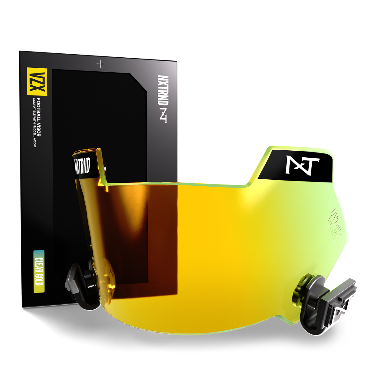 NXTRND VZX Football Visor Clear Gold