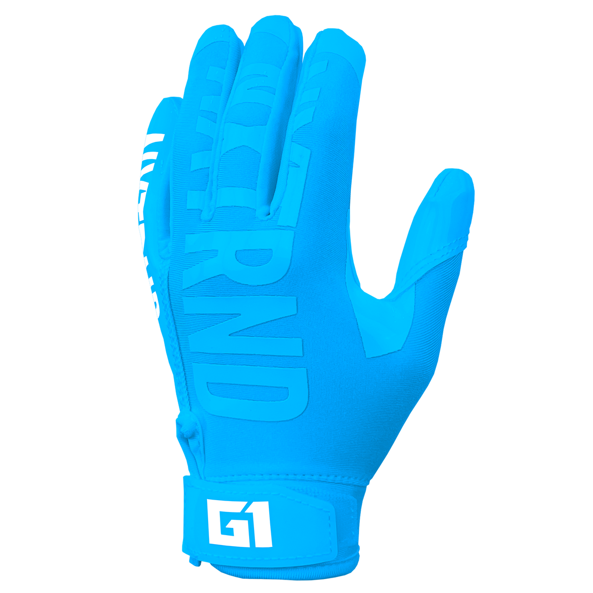 NXTRND G1® Youth Football Gloves Neon Blue