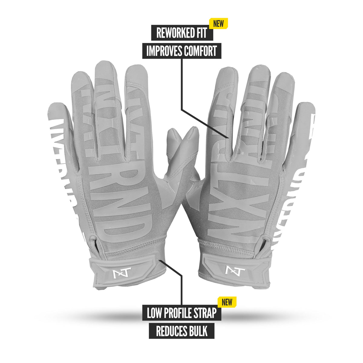 NXTRND G1® Pro Football Gloves Grey