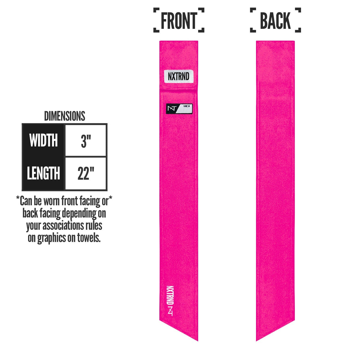Nxtrnd Streamer Football Towel Pink