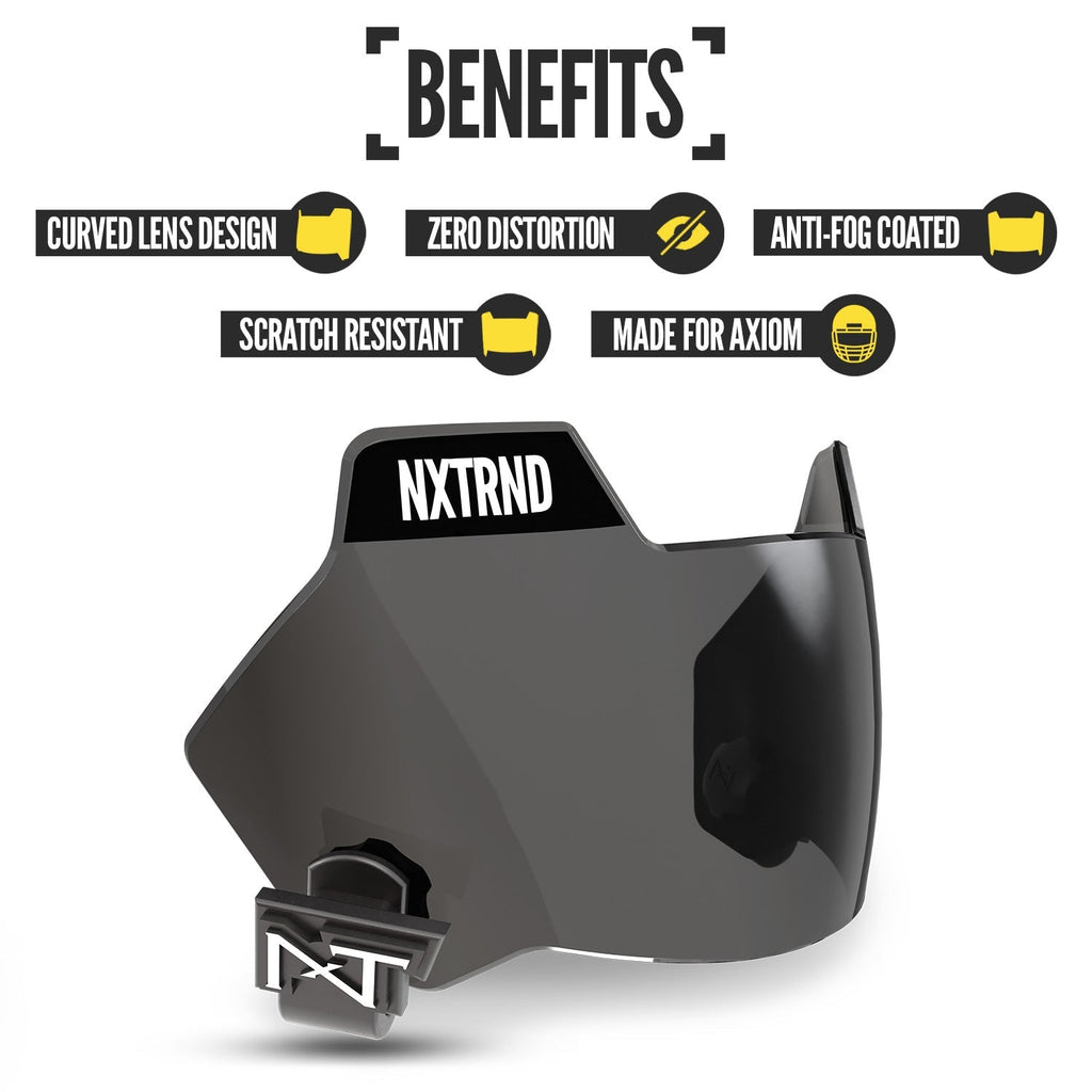 NXTRND VZX Football Visor Clear Black