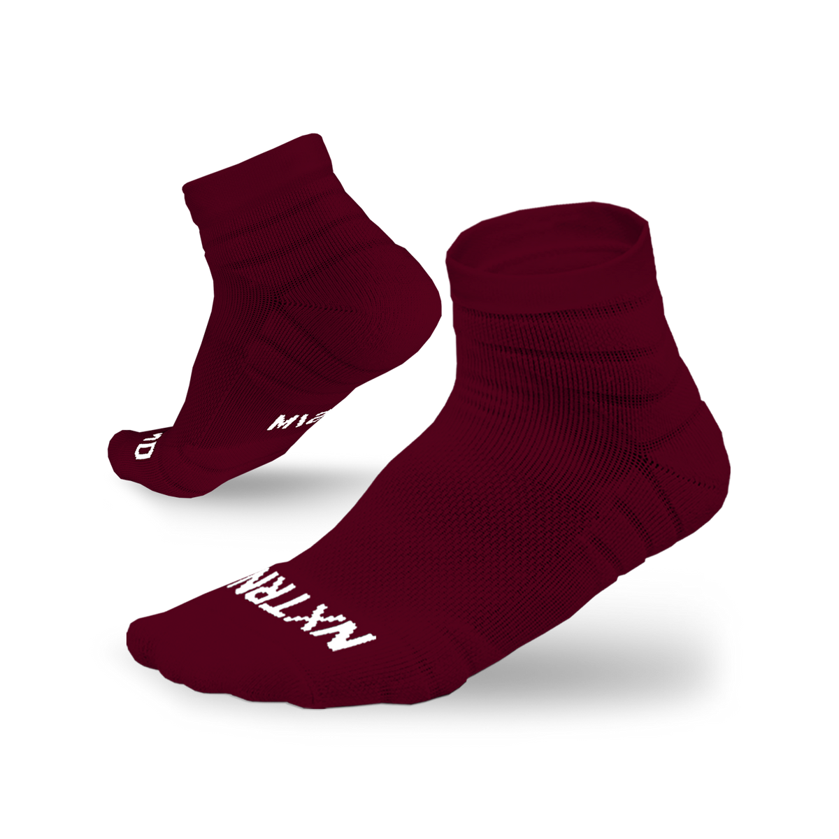 NXTRND Quarter Socks Maroon (3-Pairs)