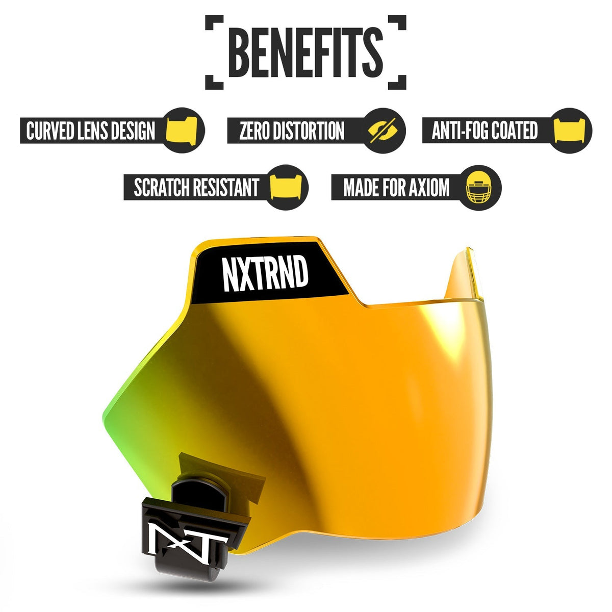 NXTRND VZX Football Visor Gold