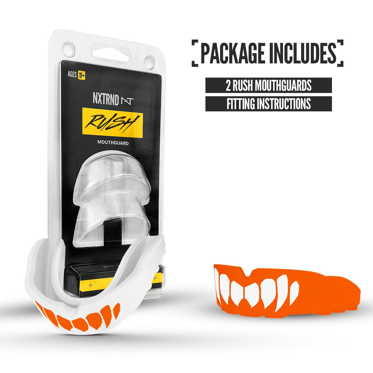 NXTRND Rush® Orange & White Fangs (2 Pack)
