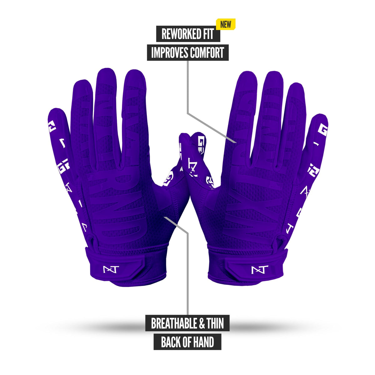 NXTRND G2® Pro Football Gloves Purple