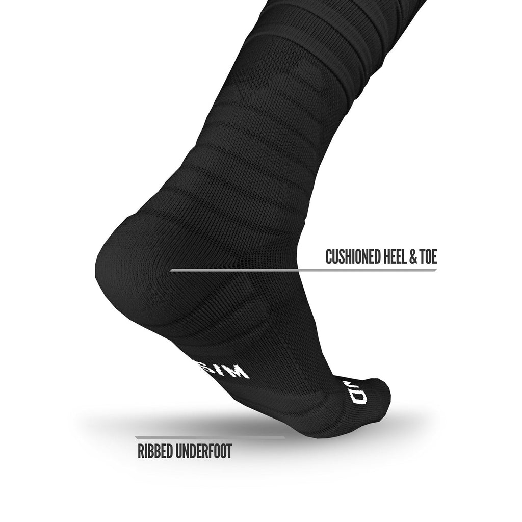 NXTRND XTD® Scrunch Football Socks Black