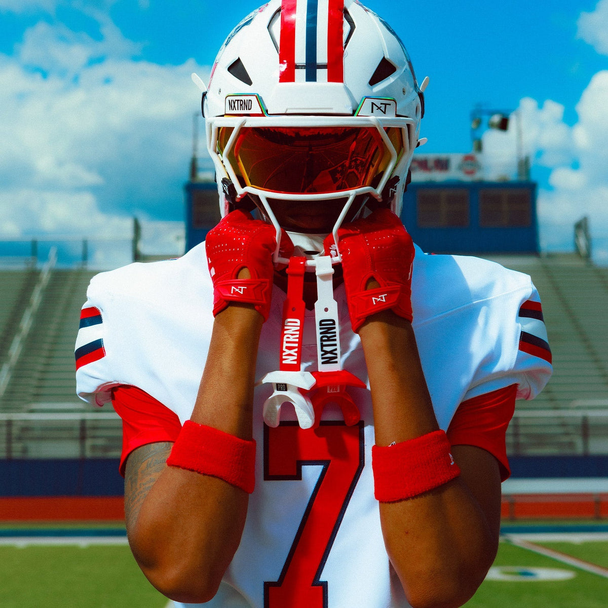 NXTRND VZX Football Visor Red