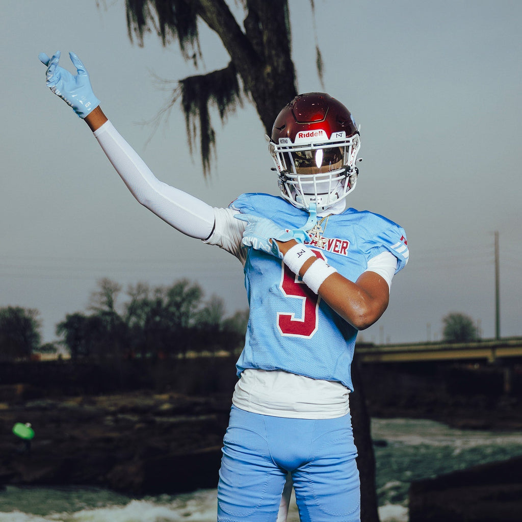 NXTRND G1® Pro Football Gloves Columbia Blue