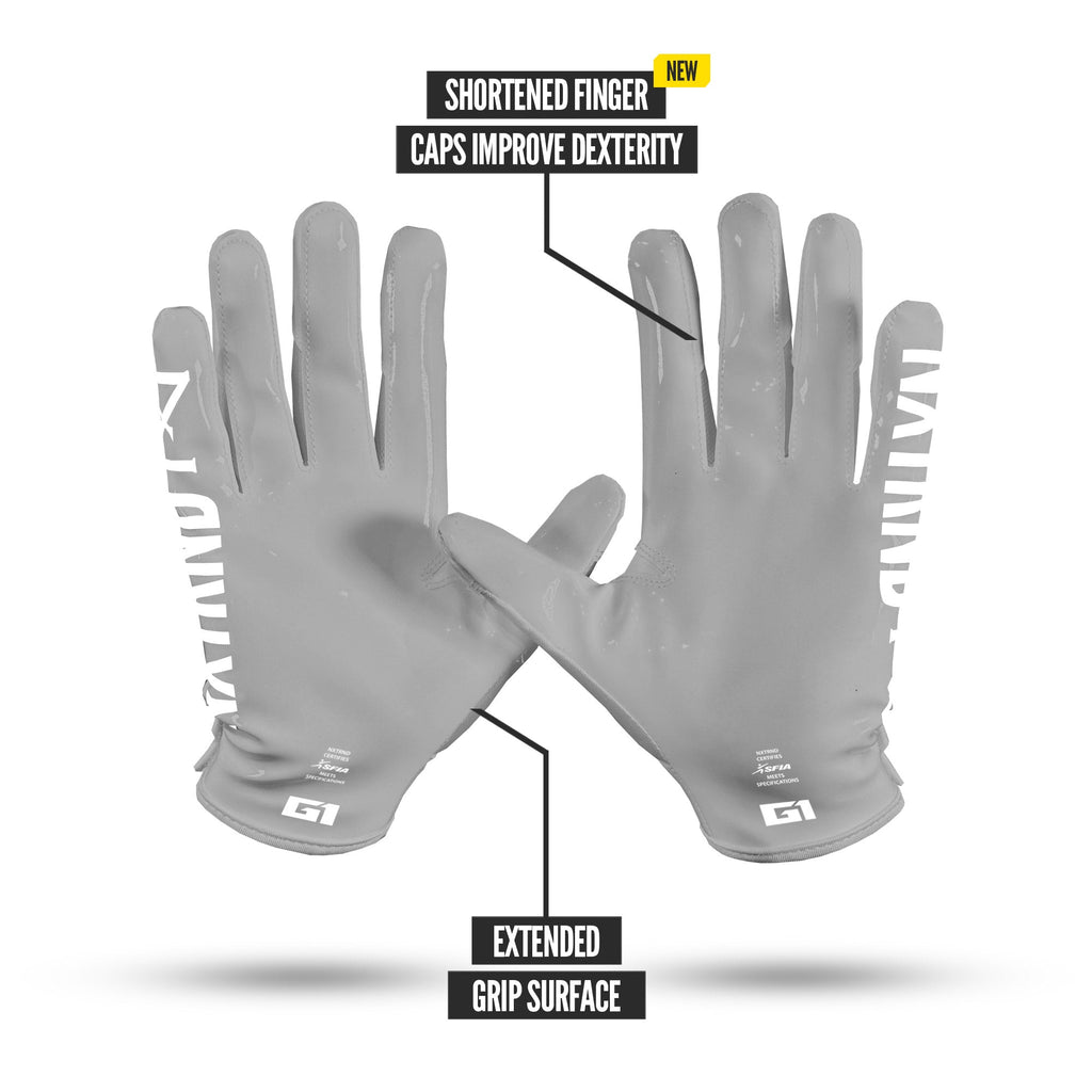 NXTRND G1® Pro Football Gloves Grey