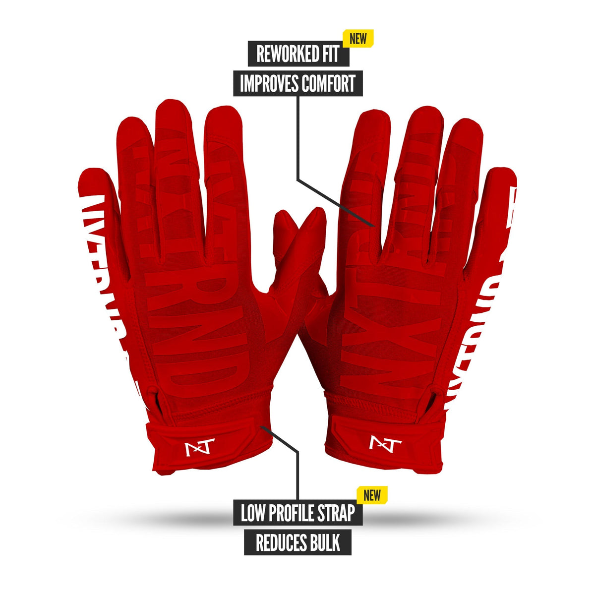 NXTRND G1® Pro Football Gloves Red