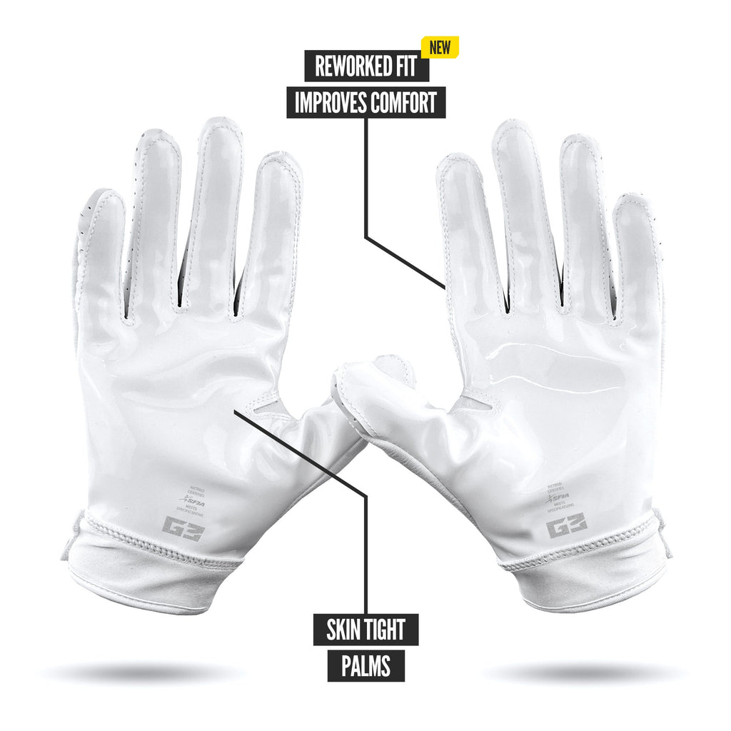 NXTRND G3® Pro Padded Football Gloves White