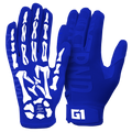 NXTRND G1® Youth Skeleton Football Gloves Blue & White