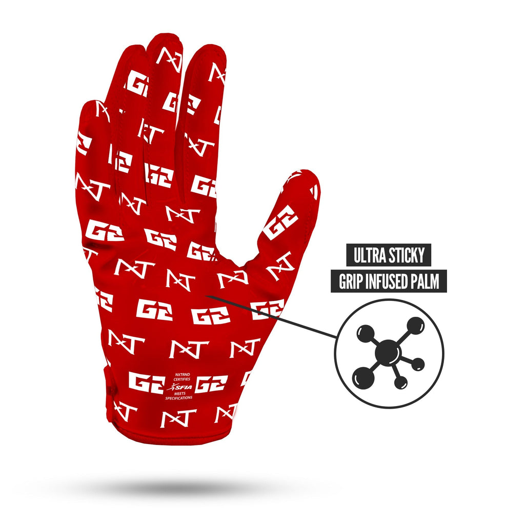 NXTRND G2® Pro Football Gloves Red