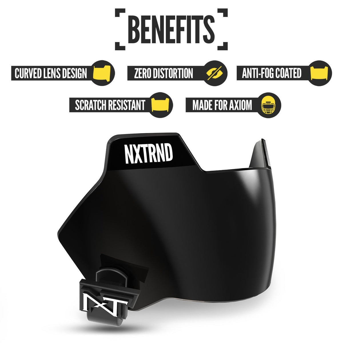 NXTRND VZX Football Visor Black