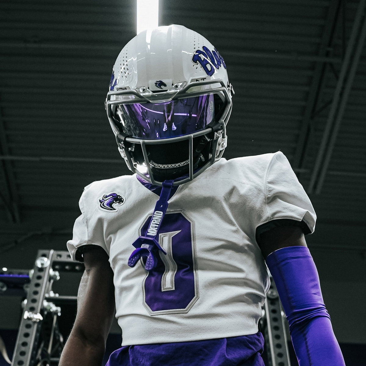 NXTRND VZR3® Football Visor Clear Purple