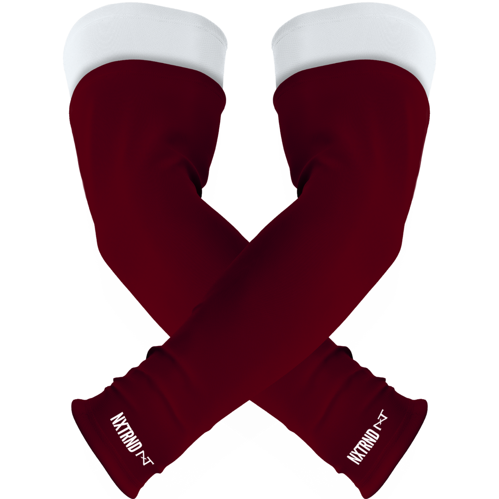 NXTRND Double Arm Sleeves Maroon (1 Pair)
