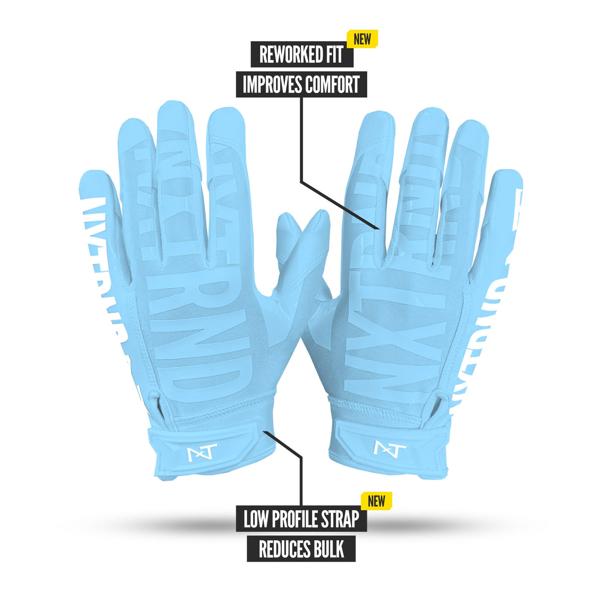 NXTRND G1® Pro Football Gloves Columbia Blue