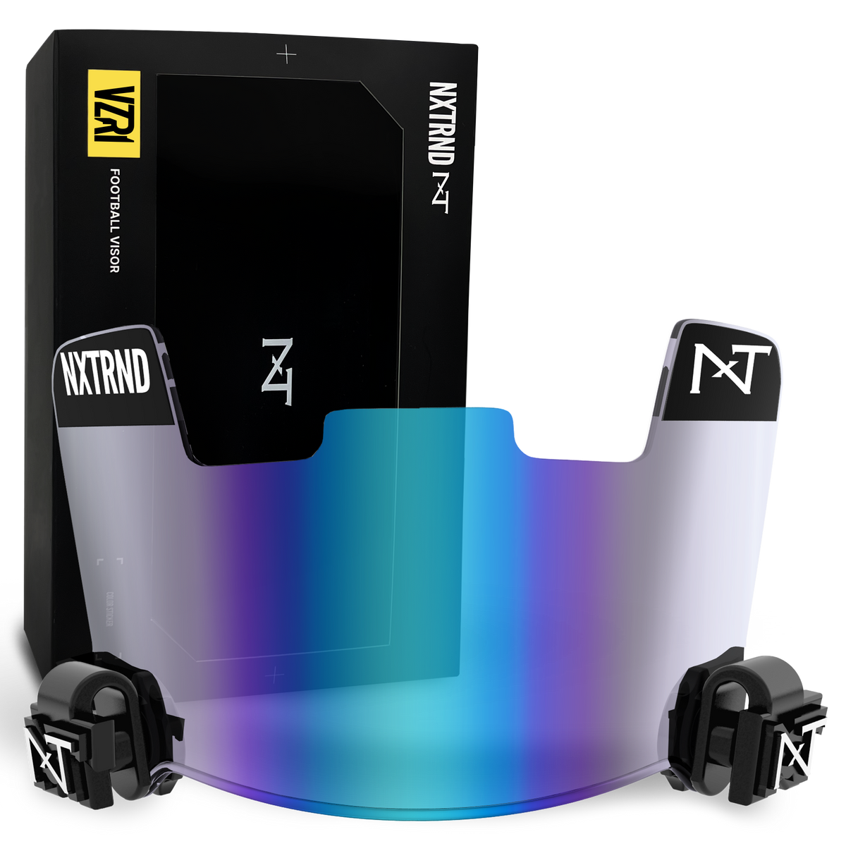 NXTRND VZR1® Football Visor Clear Blue