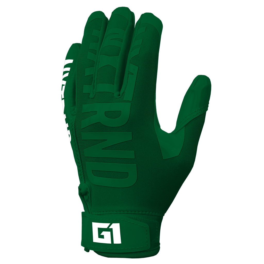NXTRND G1® Youth Football Gloves Dark Green