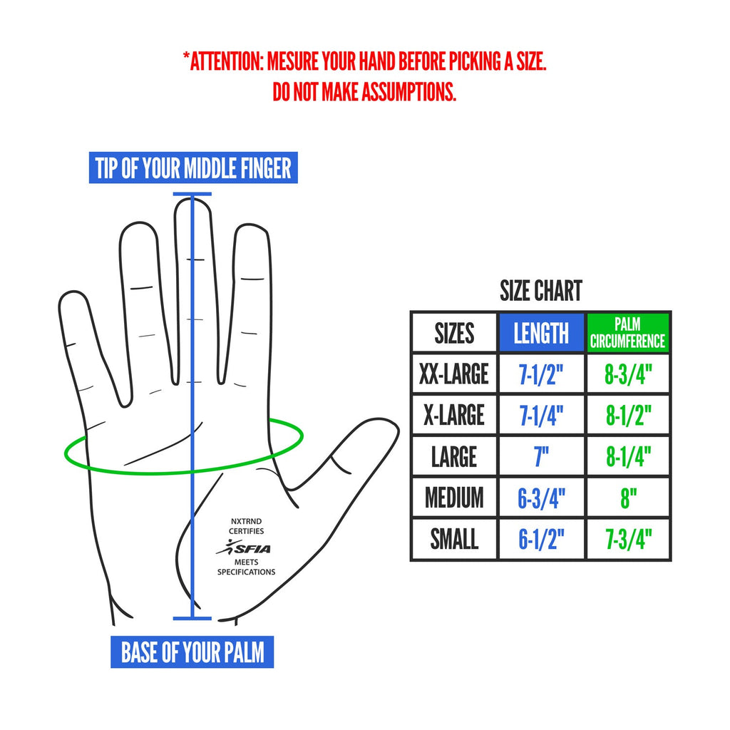 NXTRND G2® Pro Football Gloves Neon Yellow