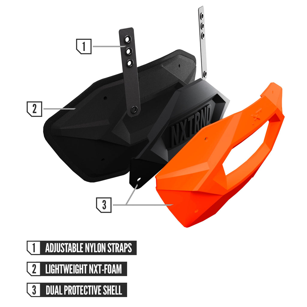 NXTRND B-PLATE® Pro Football Back Plate Orange