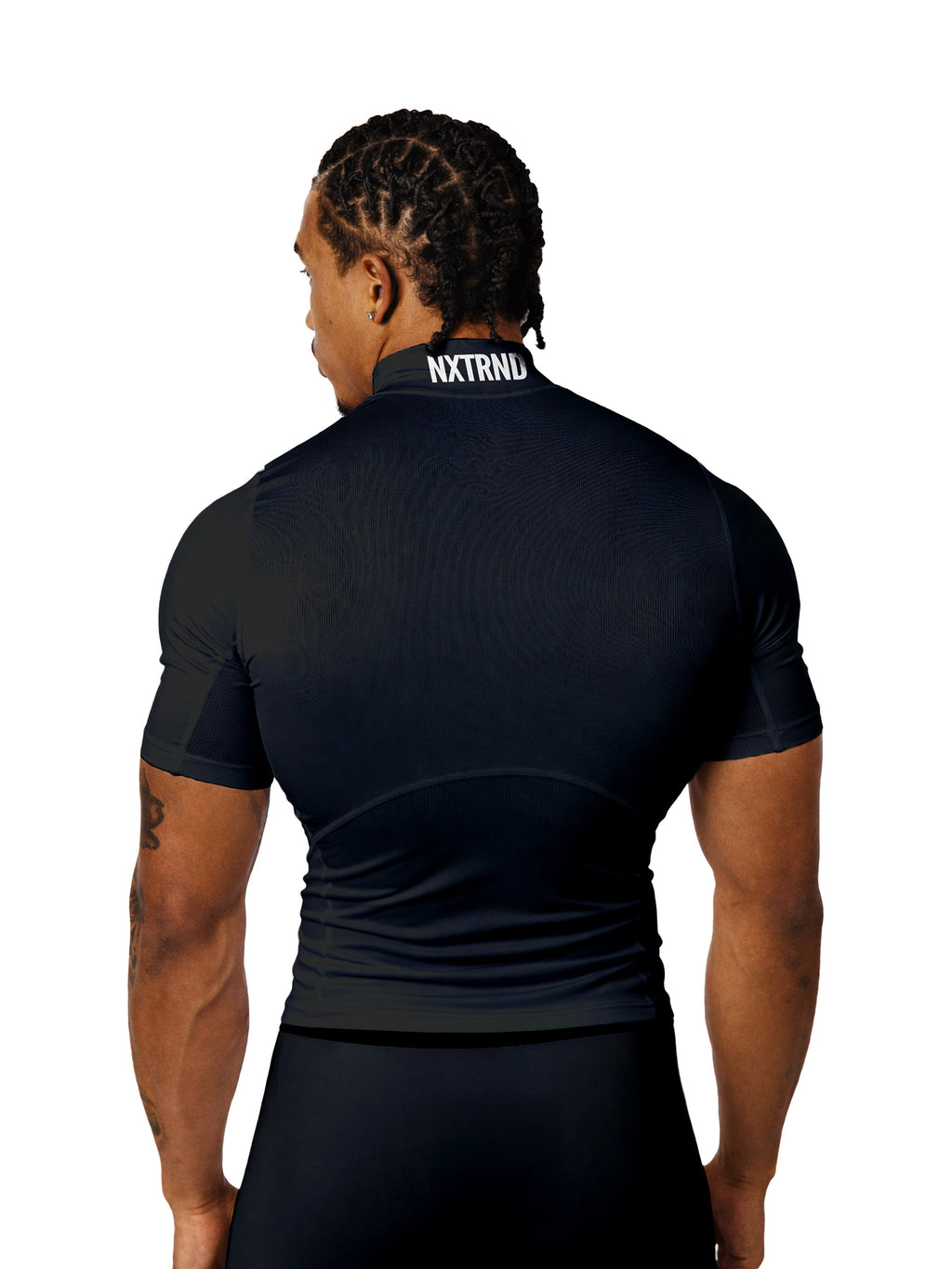 Nxtrnd Core Turtleneck Compression Short Sleeve Black