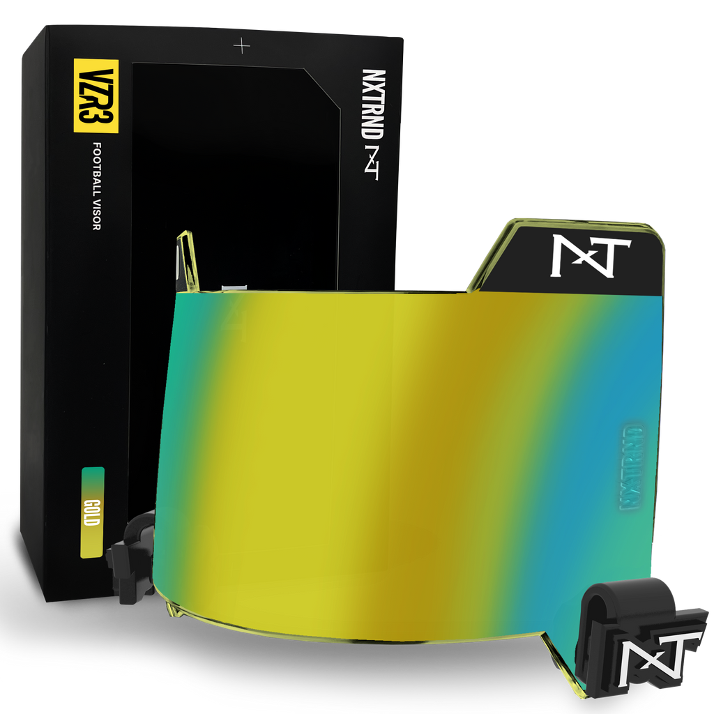 NXTRND VZR3® Football Visor Gold