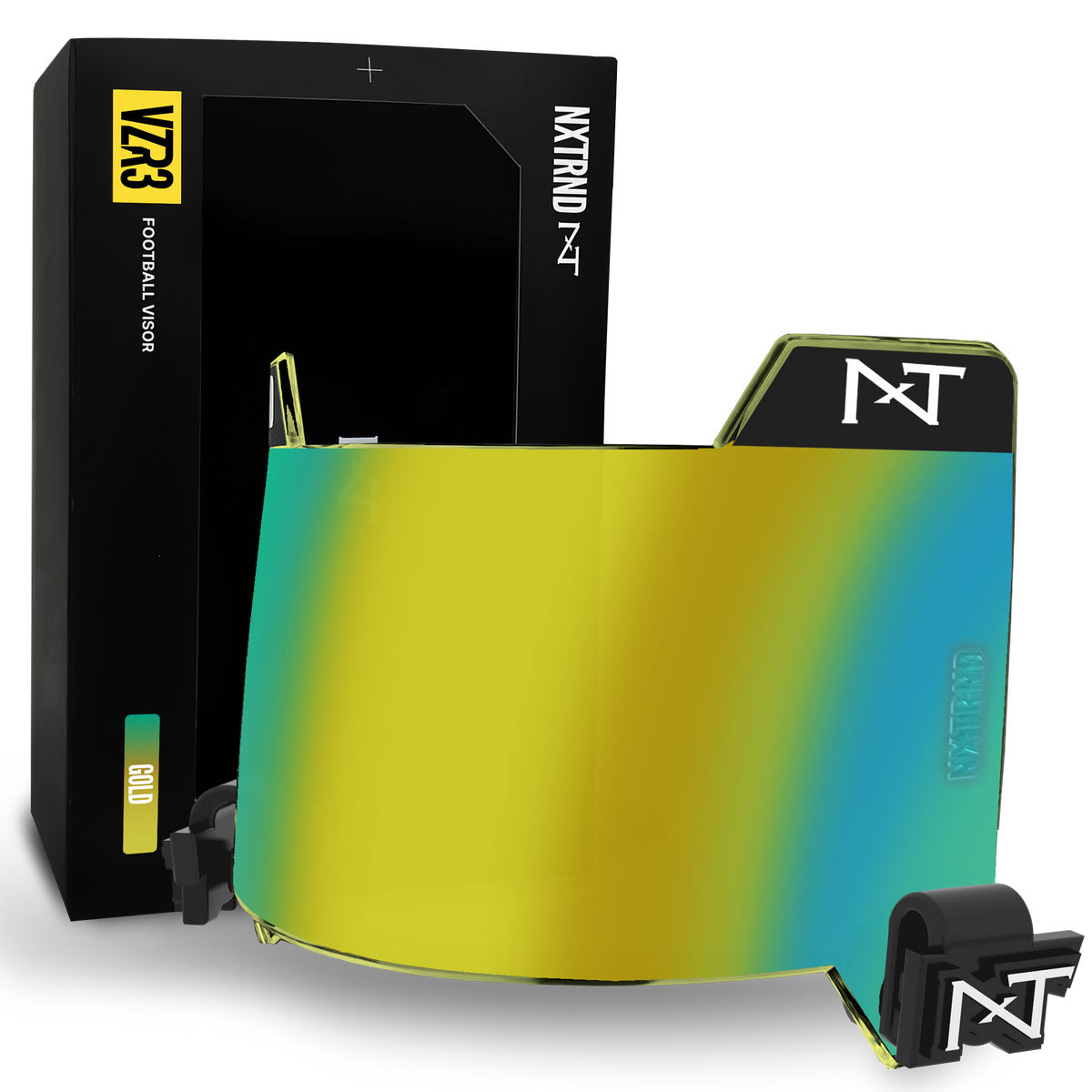 NXTRND VZR3® Football Visor Gold