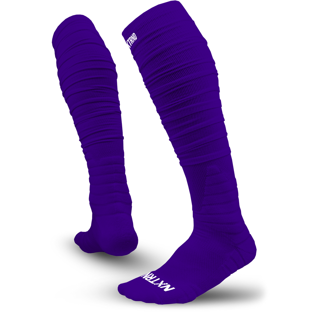 NXTRND XTD® Scrunch Football Socks Purple