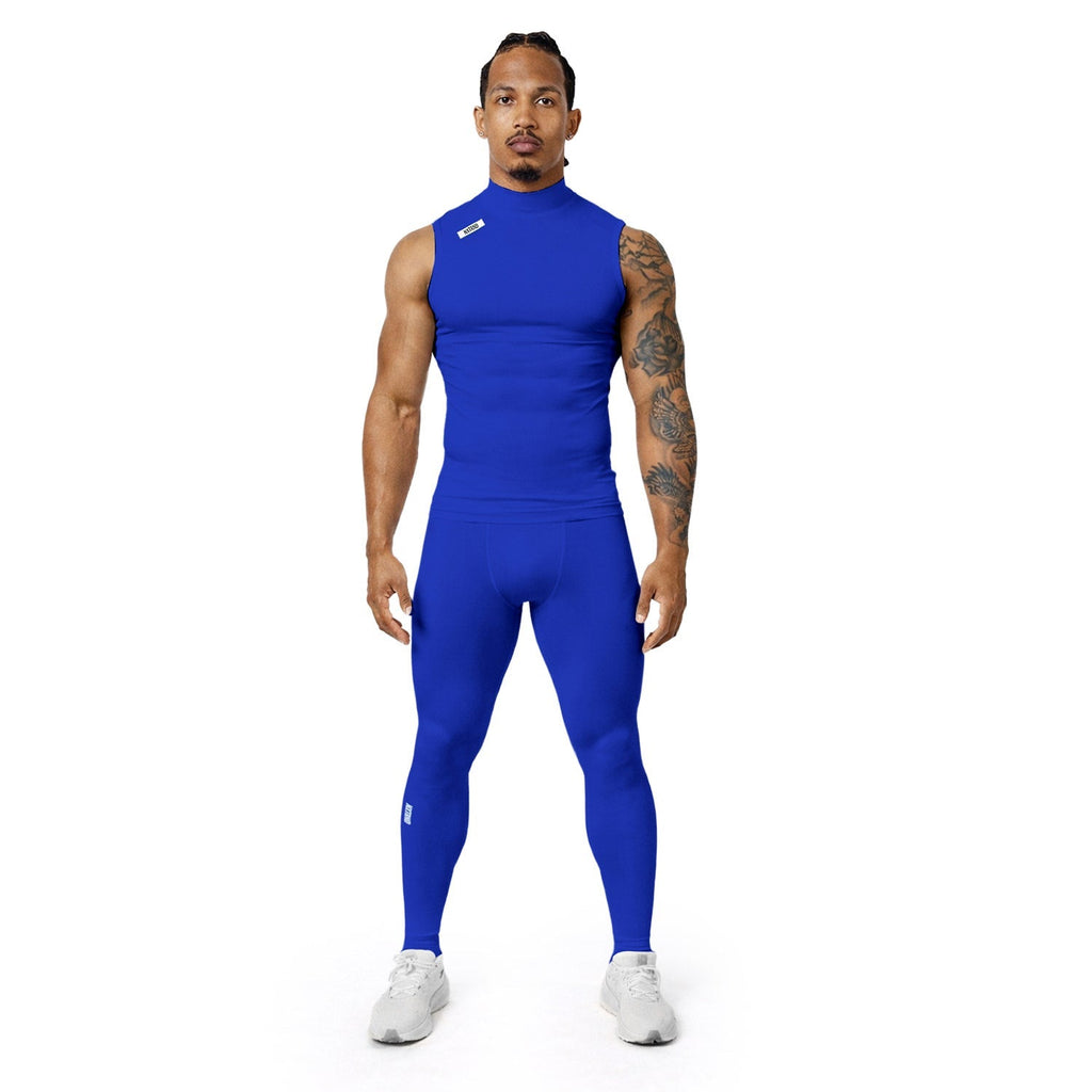 Nxtrnd Core Turtleneck Compression Sleeveless Blue