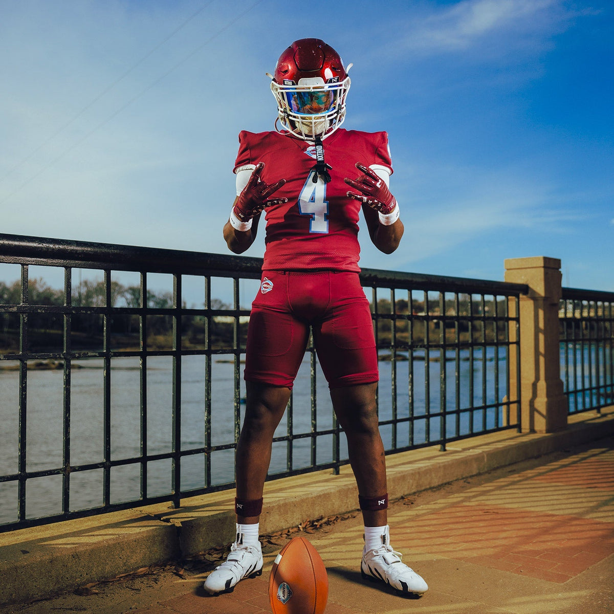 NXTRND G2® Pro Football Gloves Maroon